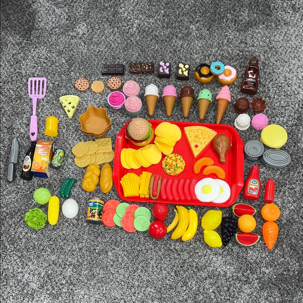 Colorful Play Food Set for Kids